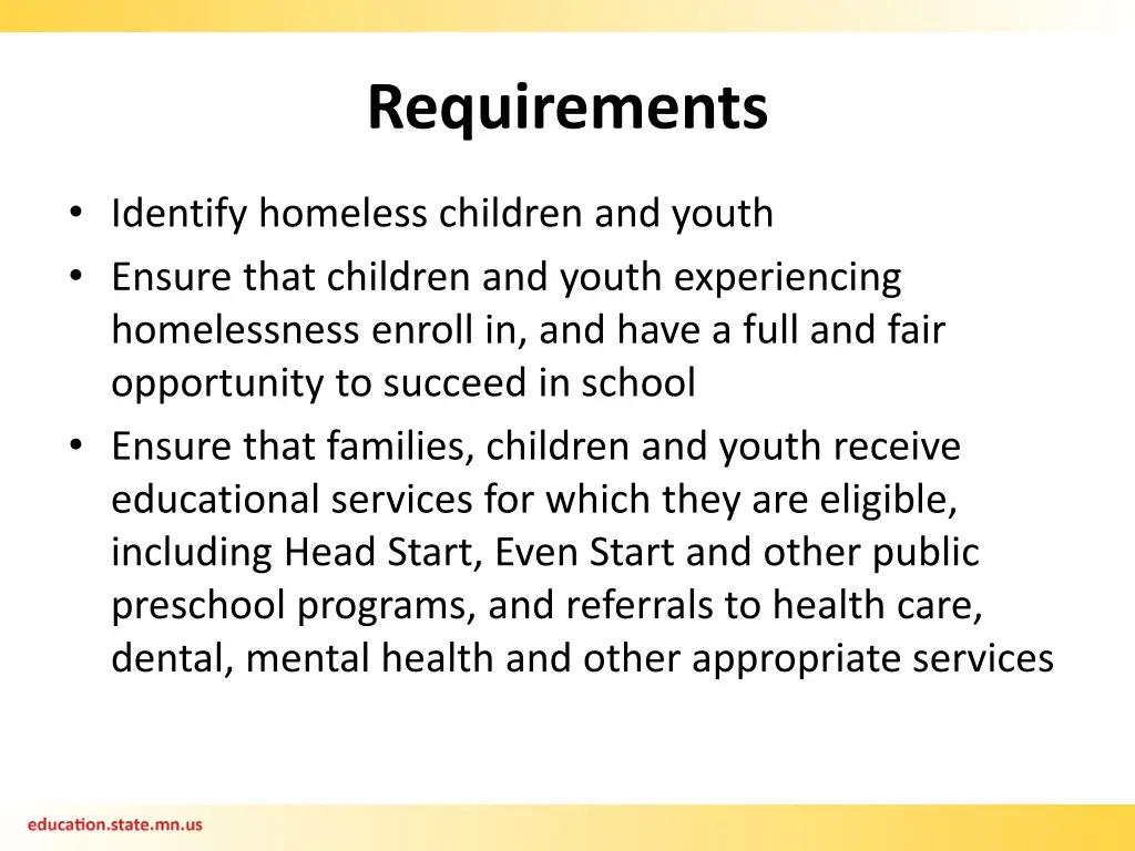 requirements