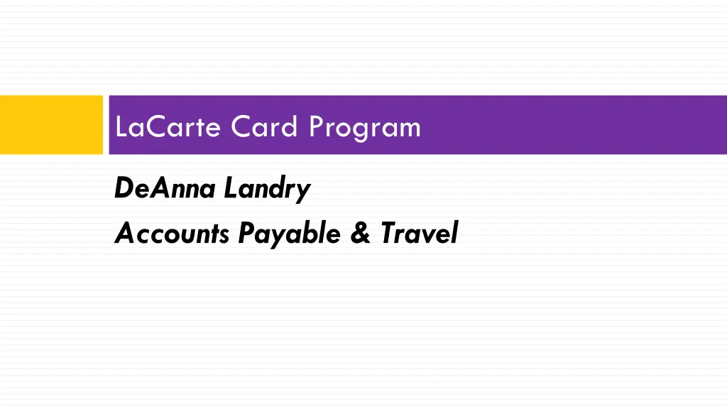 lacarte card program