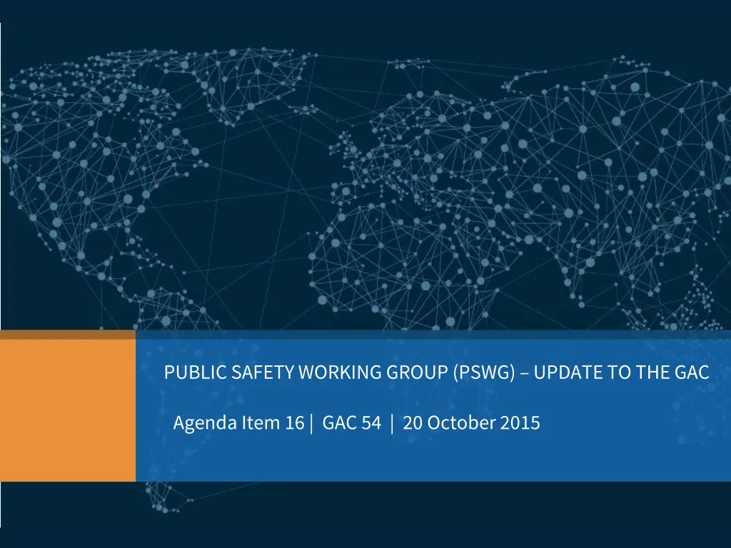 public safety working group pswg update to the gac