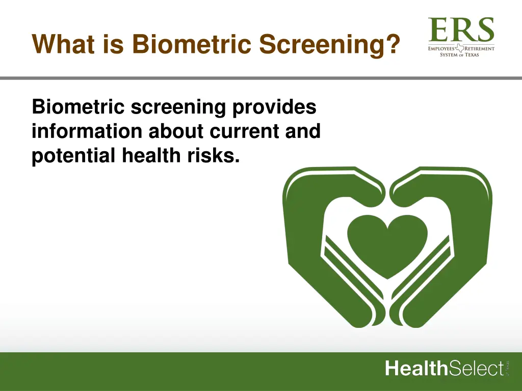 what is biometric screening