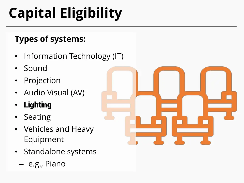 capital eligibility