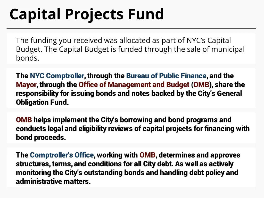 capital projects fund