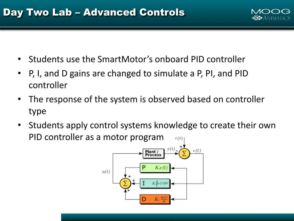 day two lab advanced controls