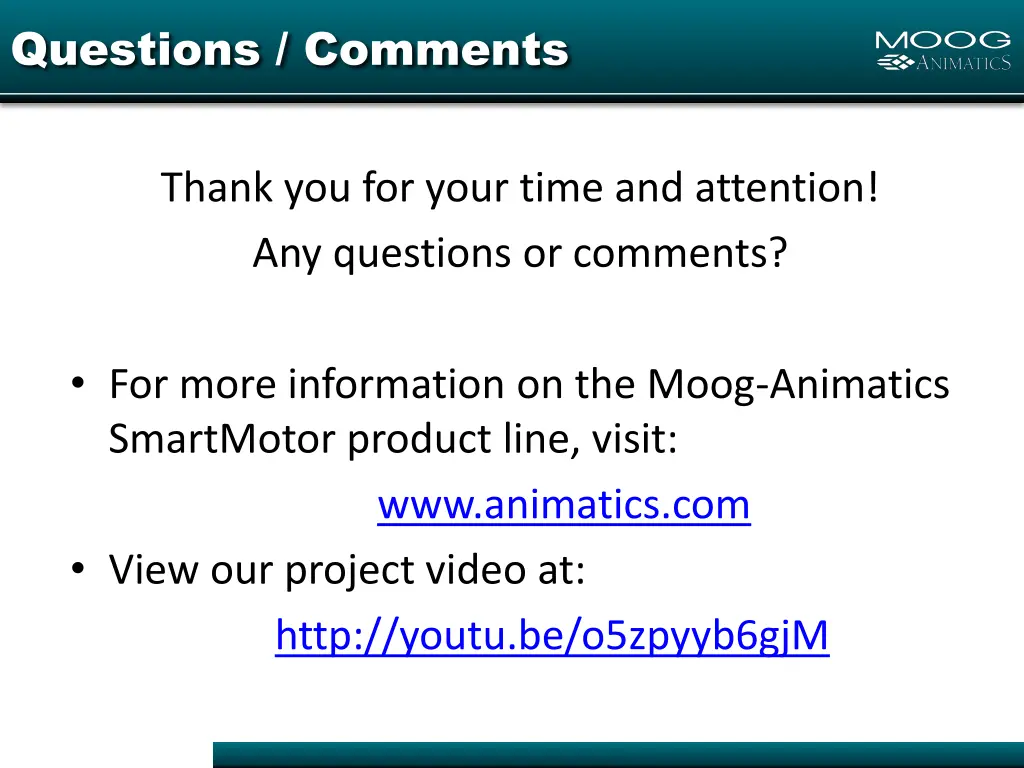 questions comments