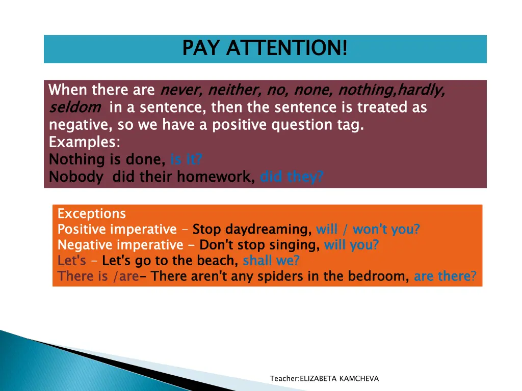 pay attention