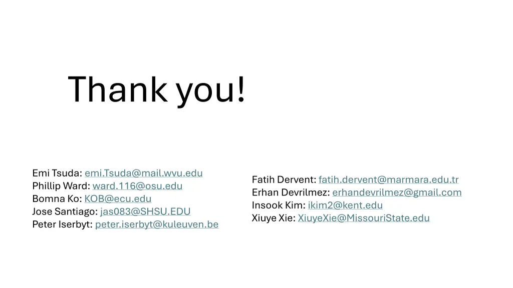 thank you