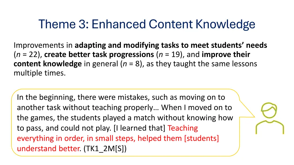 theme 3 enhanced content knowledge