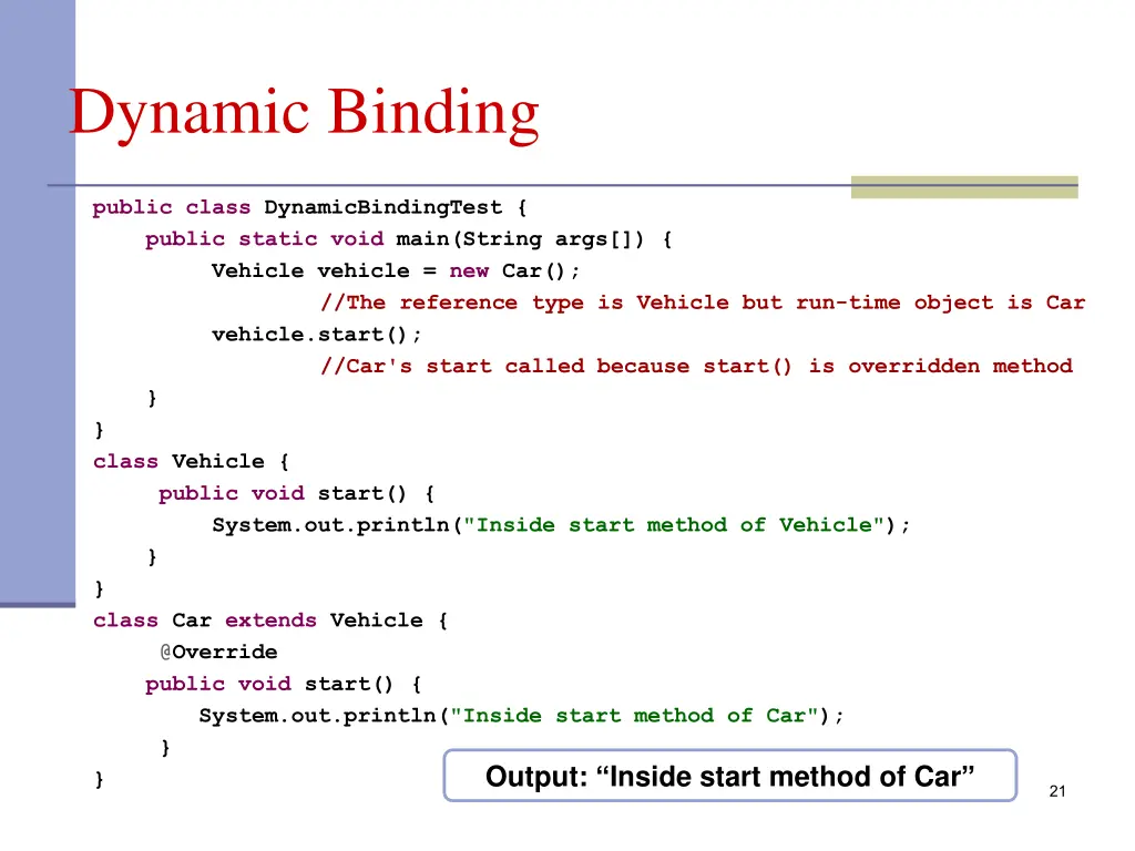 dynamic binding 1