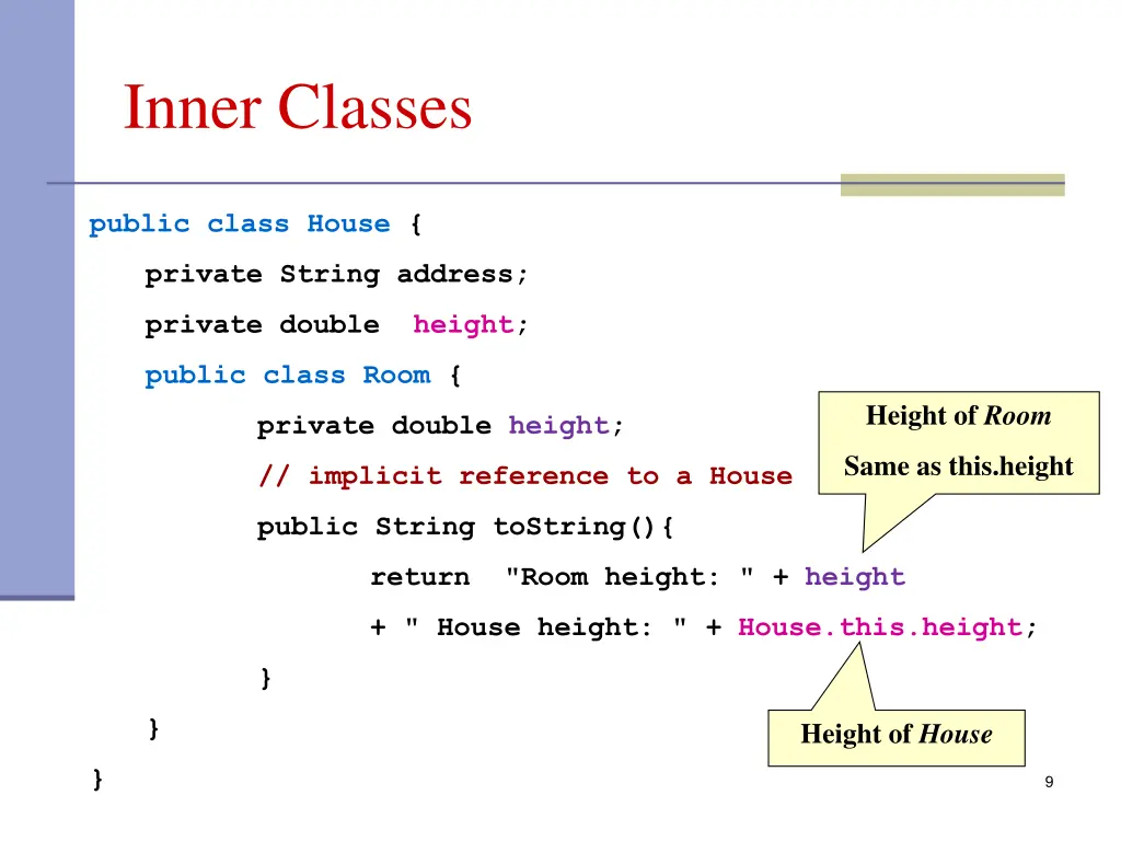 inner classes