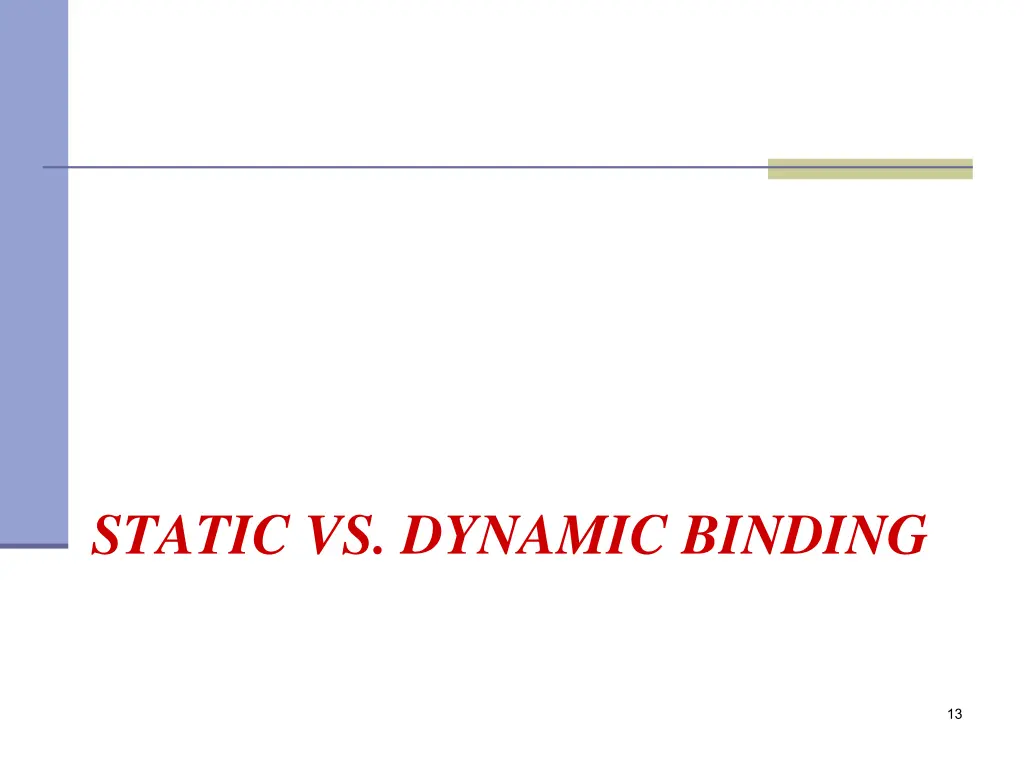 static vs dynamic binding