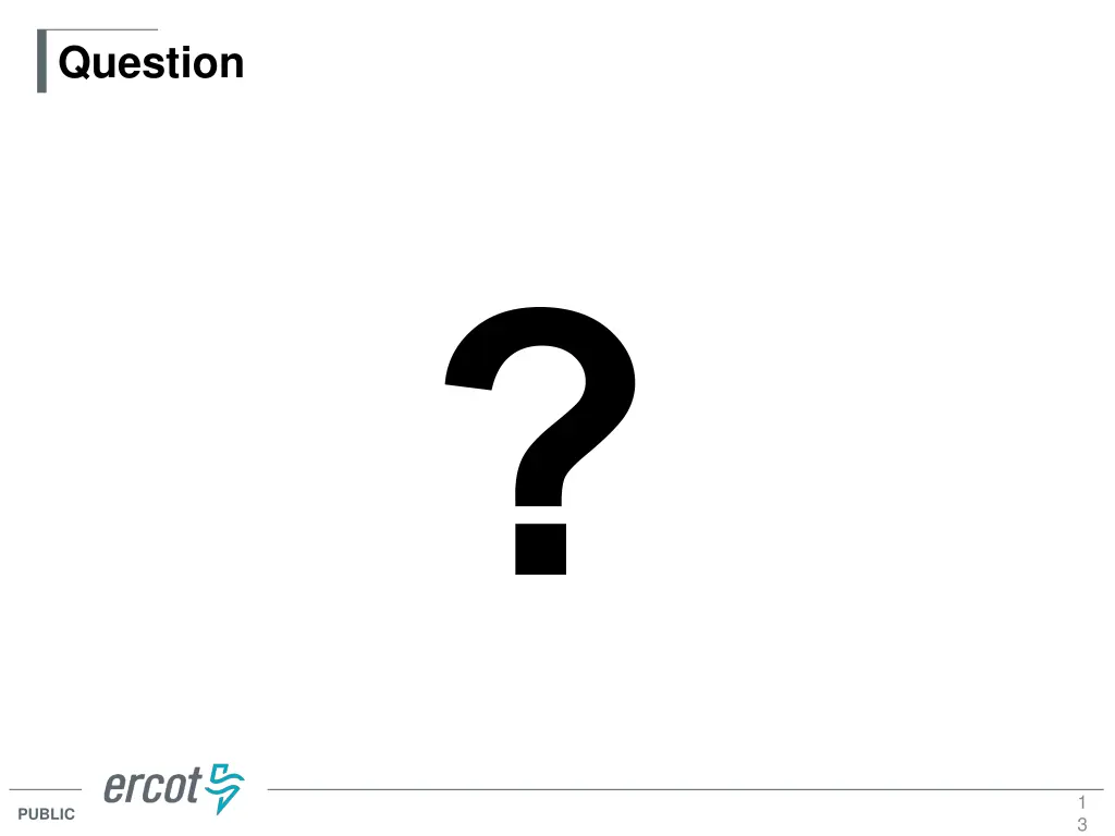 question