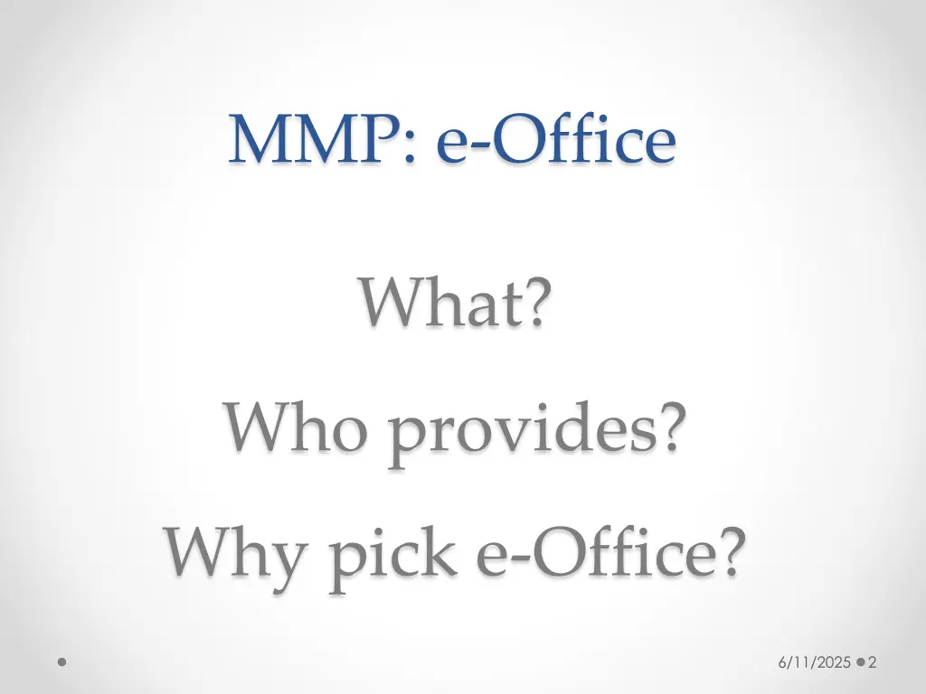 mmp e office