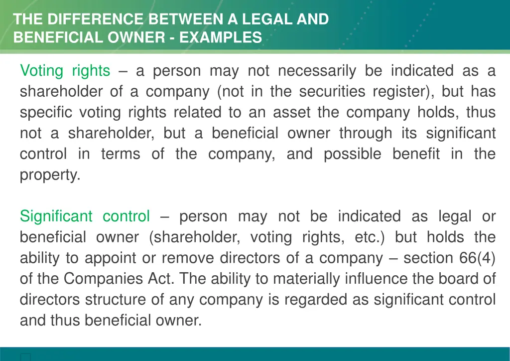 the difference between a legal and beneficial 1