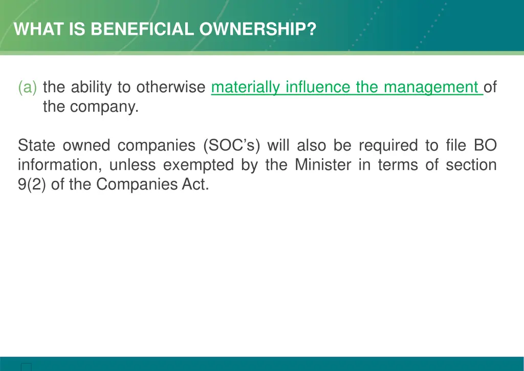 what is beneficial ownership 1