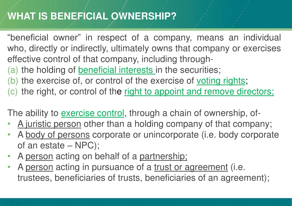 what is beneficial ownership