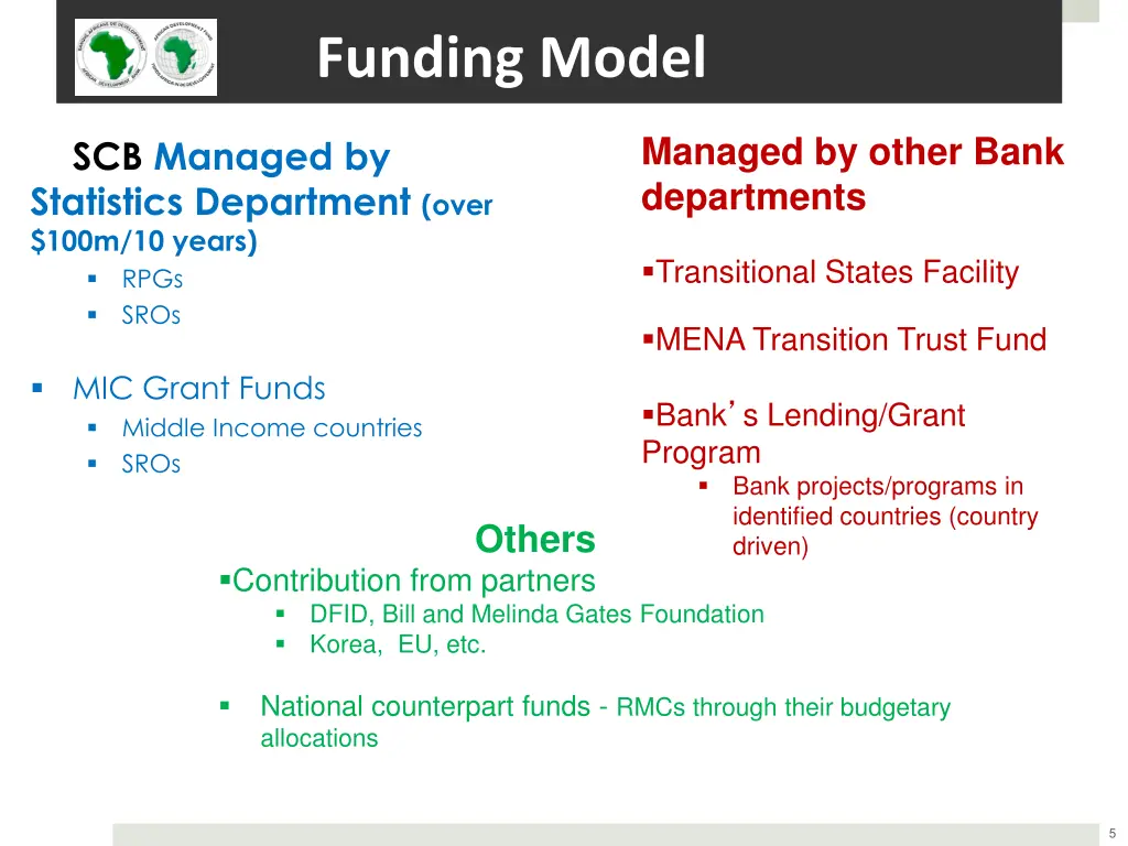 funding model