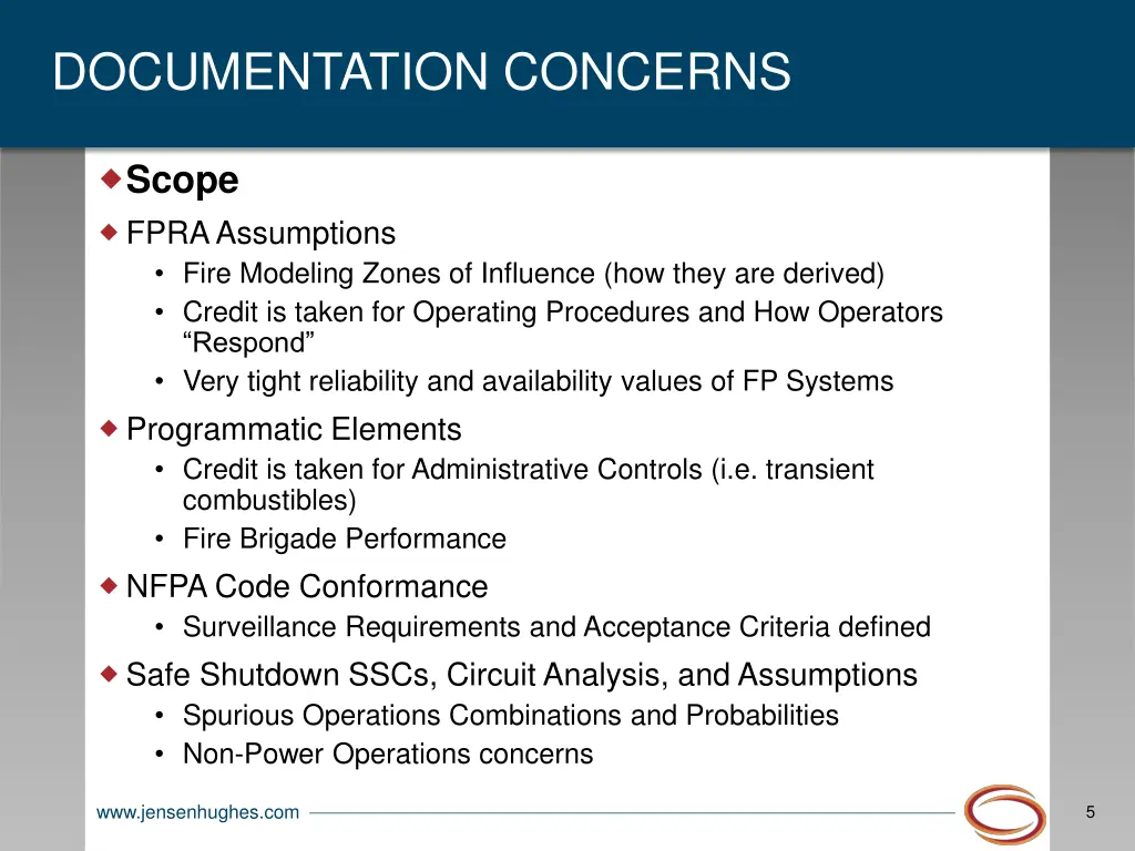 documentation concerns