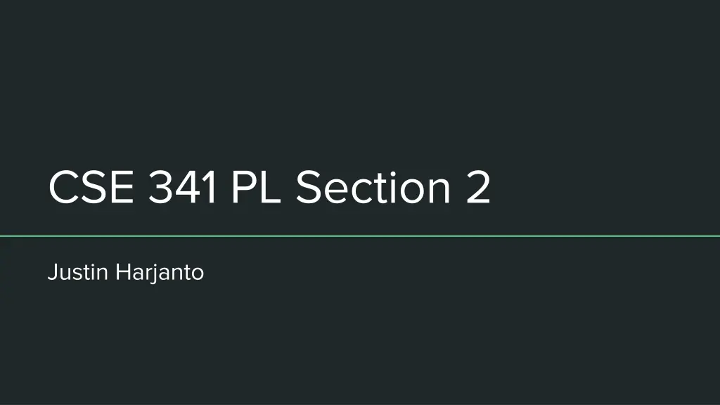 cse 341 pl section 2