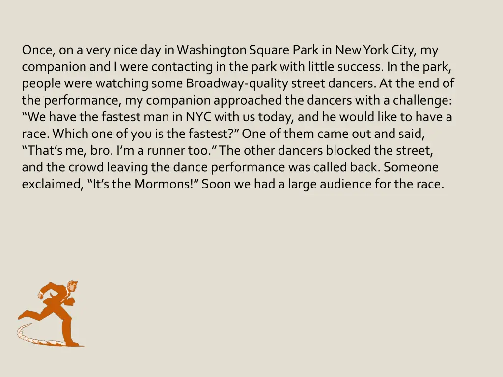 once on a very nice day in washington square park