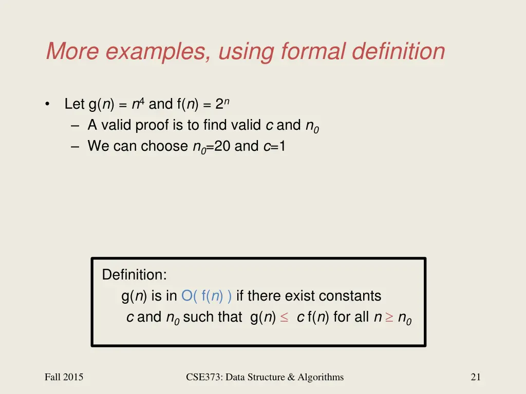 more examples using formal definition 1