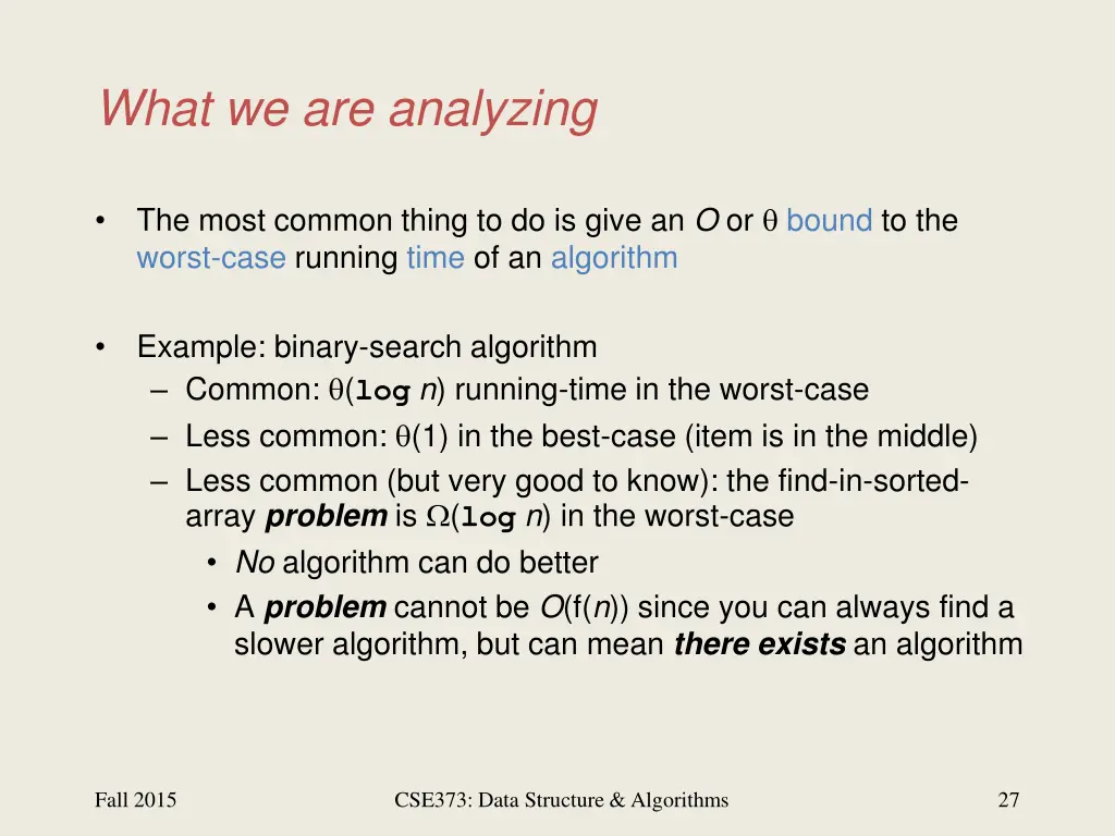 what we are analyzing