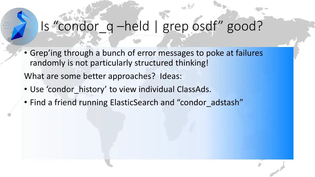 is condor q held grep osdf good