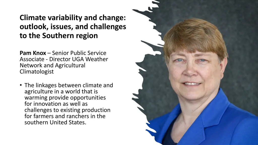 climate variability and change outlook issues