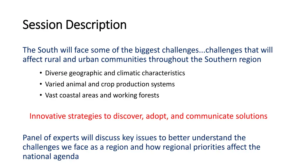 session description session description