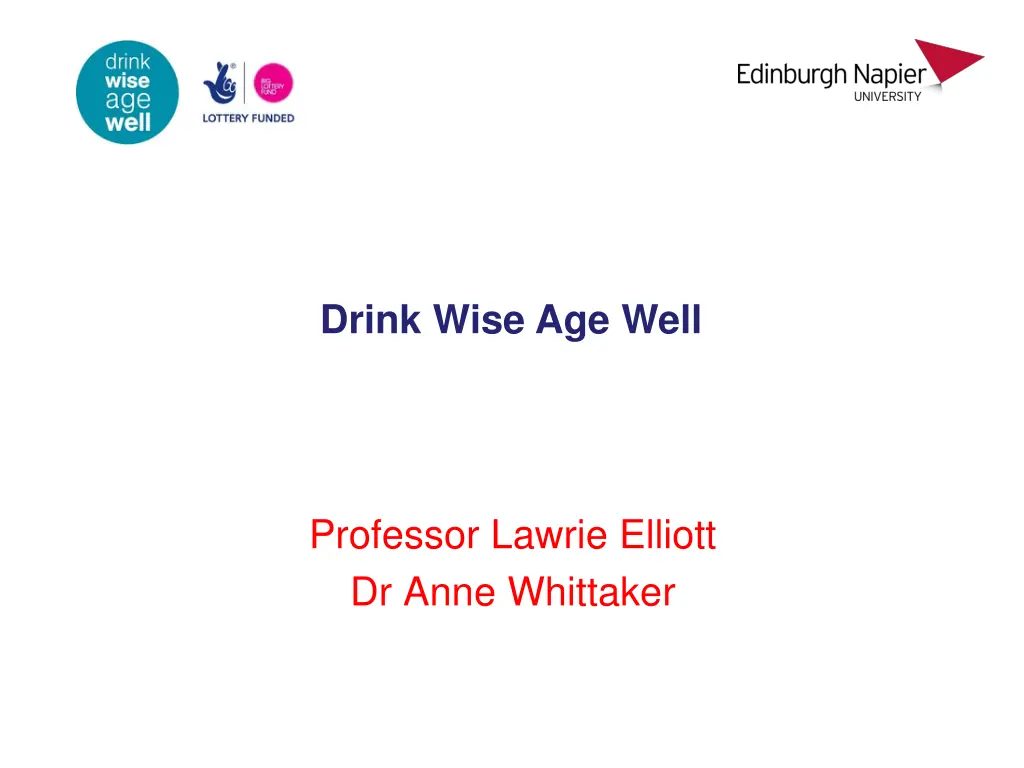drink wise age well