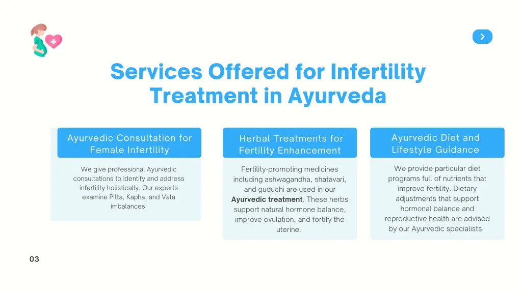 services offered for infertility treatment