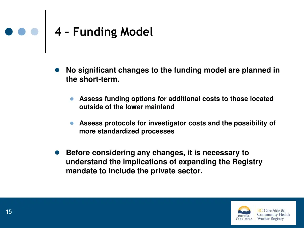 4 funding model