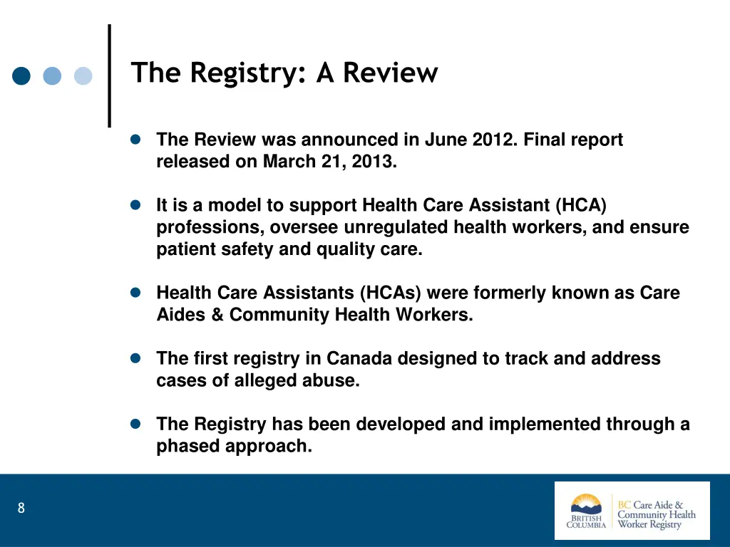 the registry a review