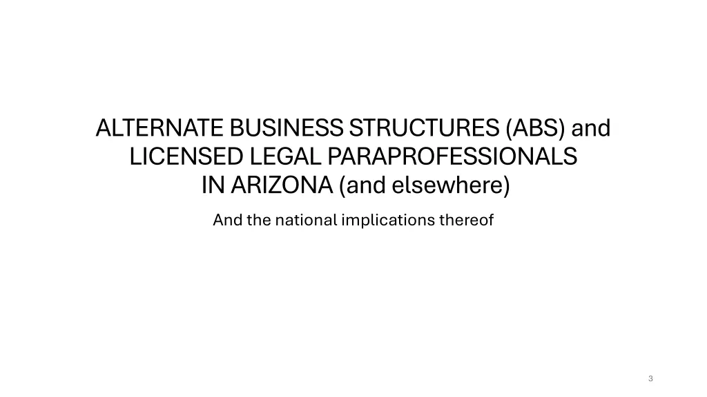 alternate business structures abs and licensed