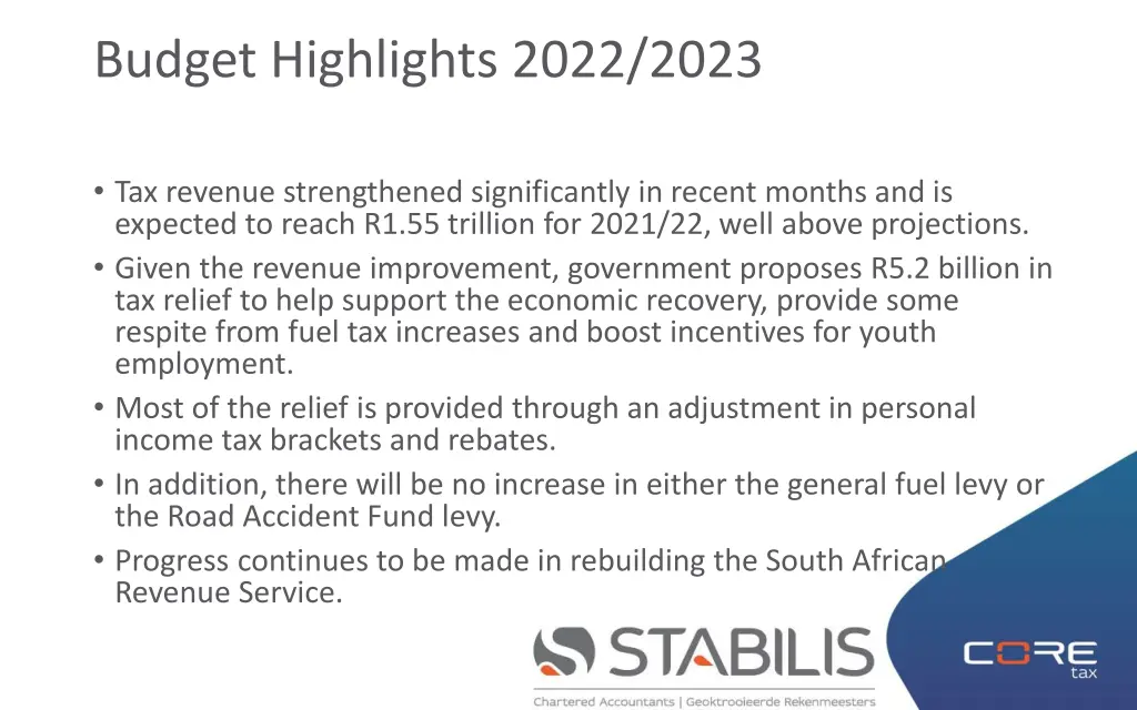 budget highlights 2022 2023