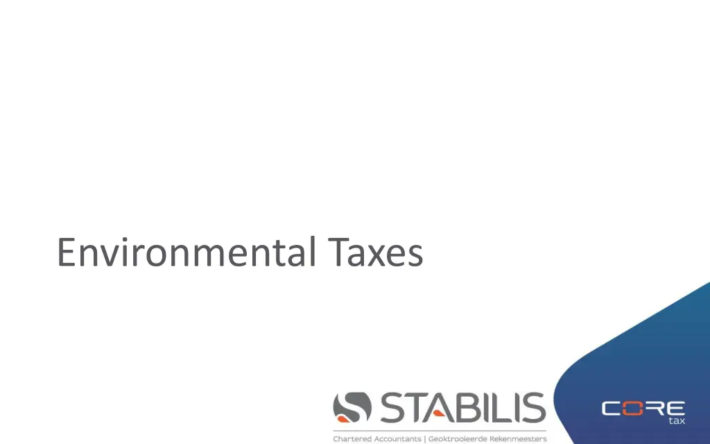 environmental taxes