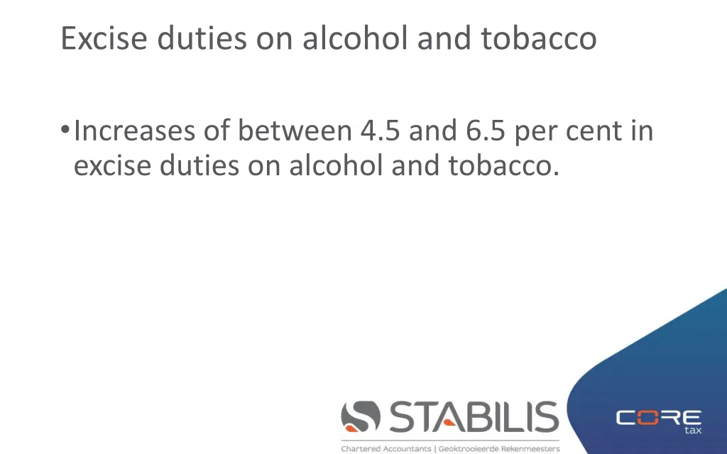 excise duties on alcohol and tobacco 1