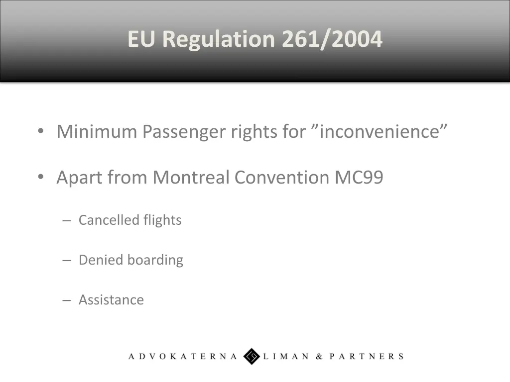 eu regulation 261 2004