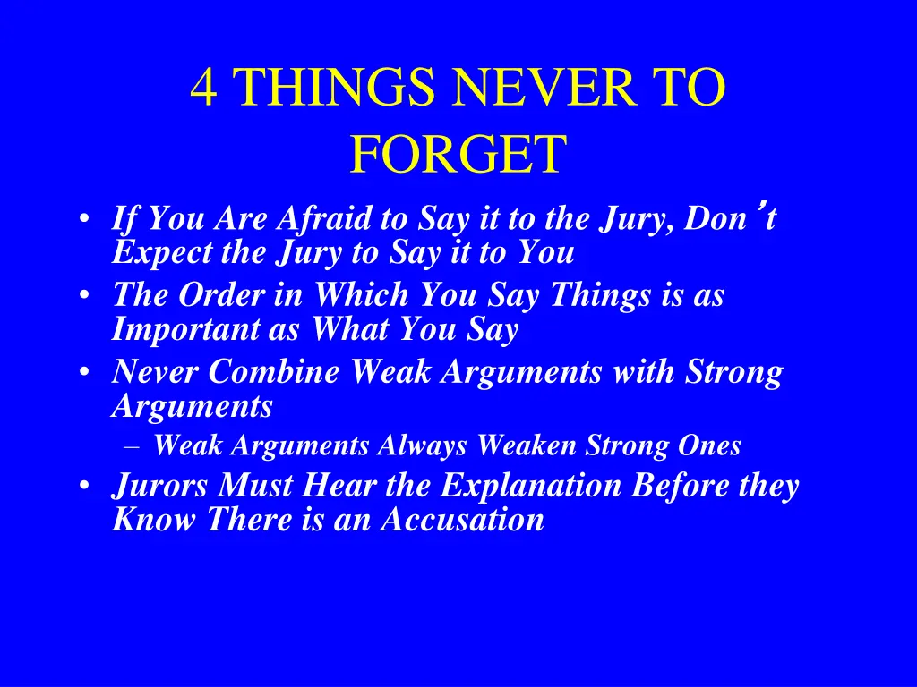 4 things never to forget if you are afraid