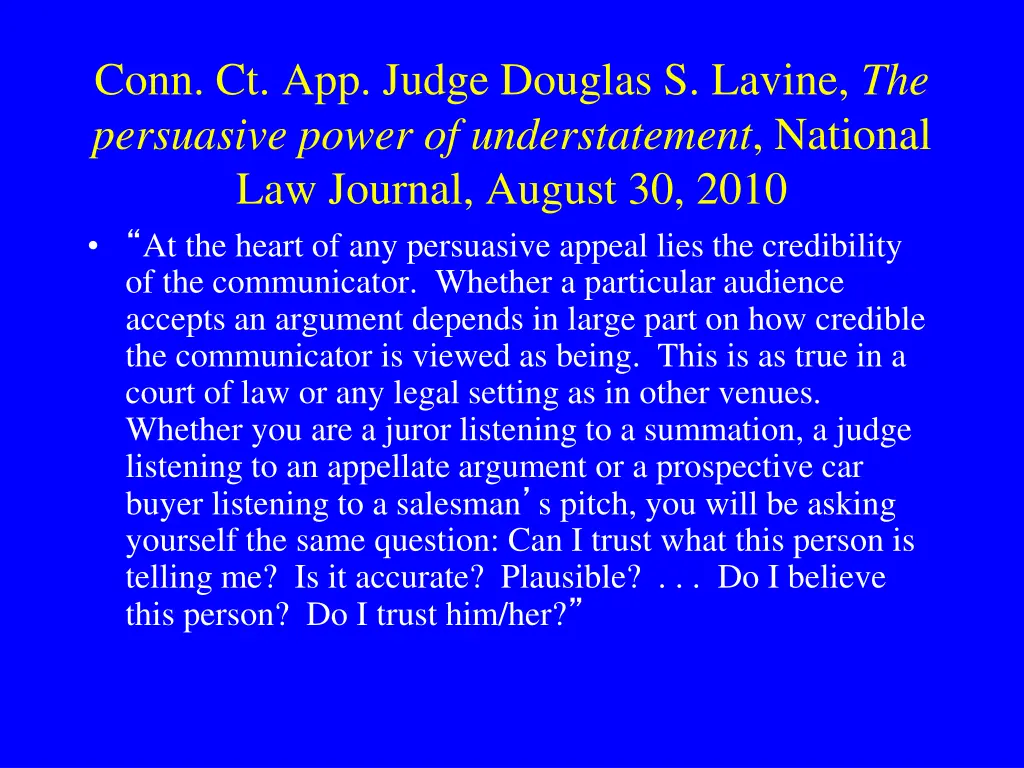 conn ct app judge douglas s lavine the persuasive