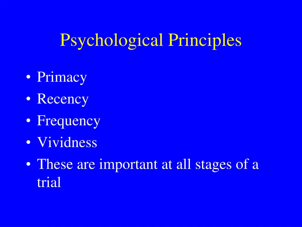 psychological principles