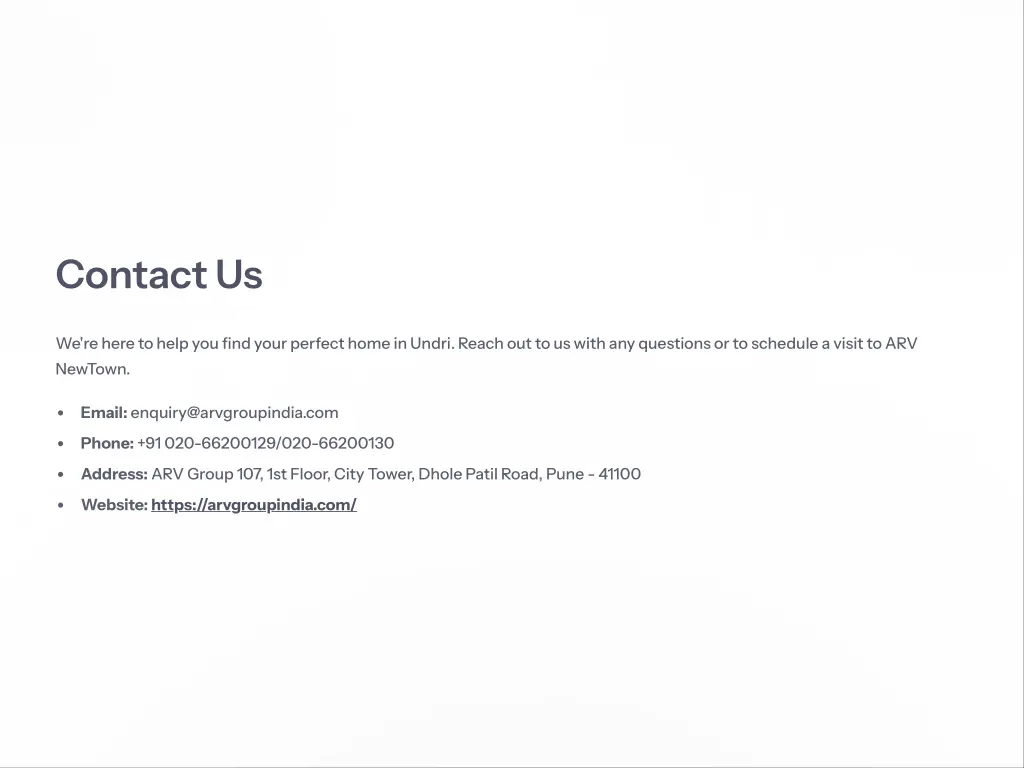 contact us