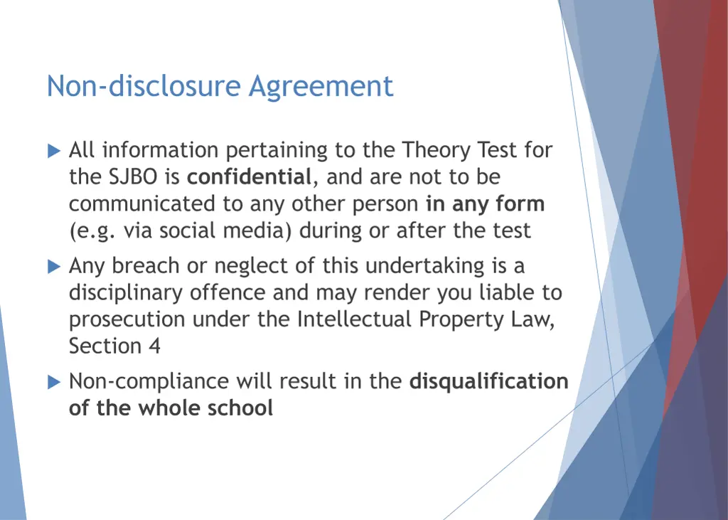 non disclosure agreement