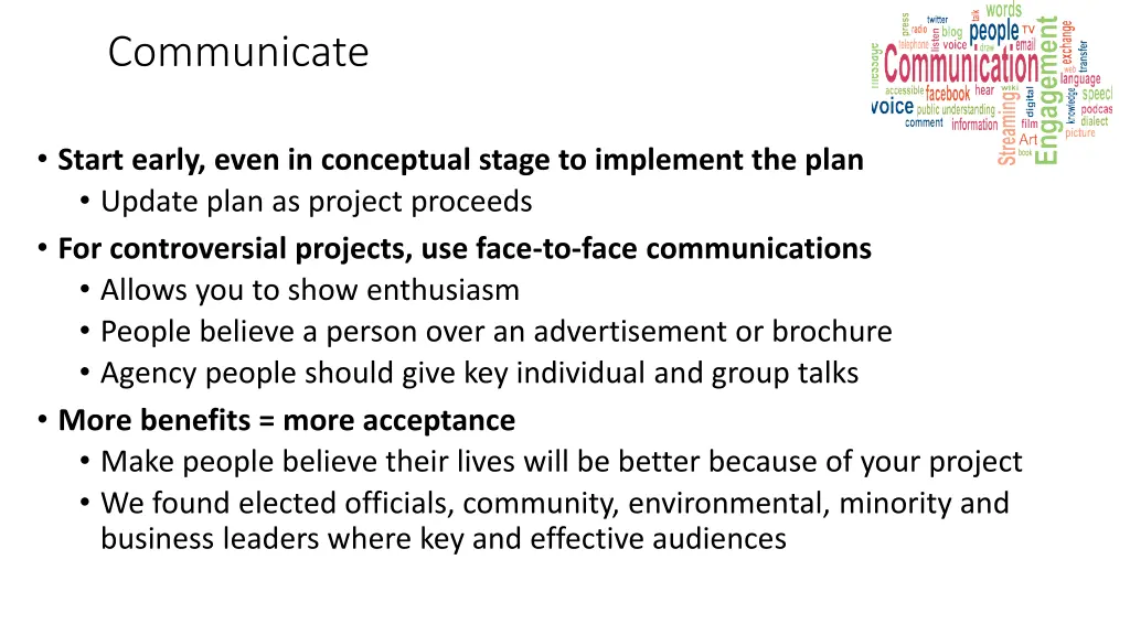 communicate