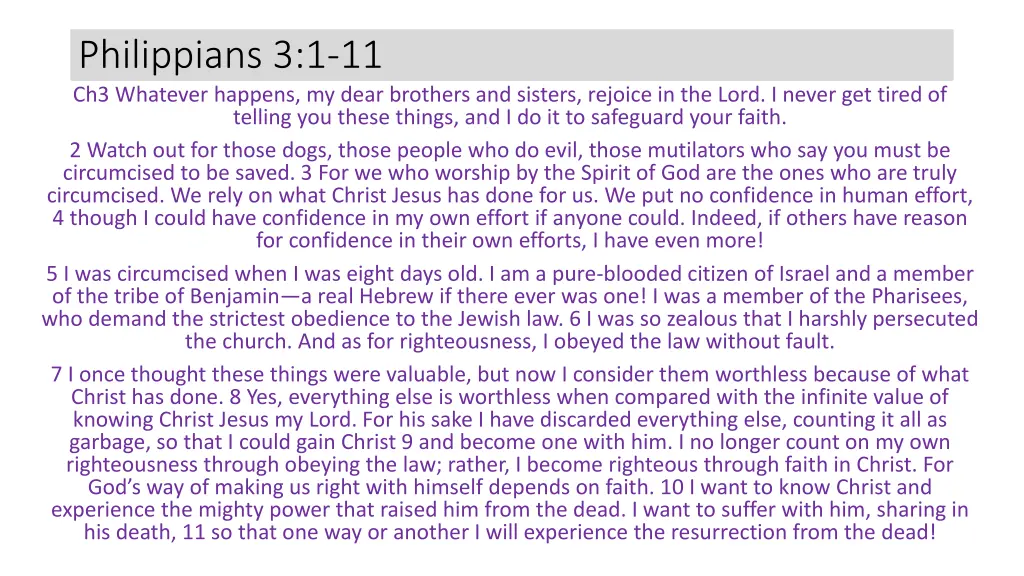 philippians 3 1 11 ch3 whatever happens my dear