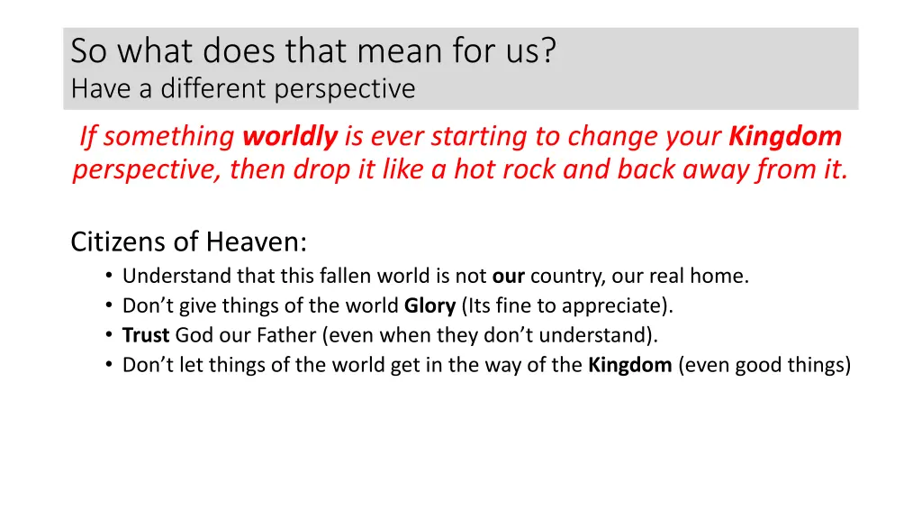 so what does that mean for us have a different