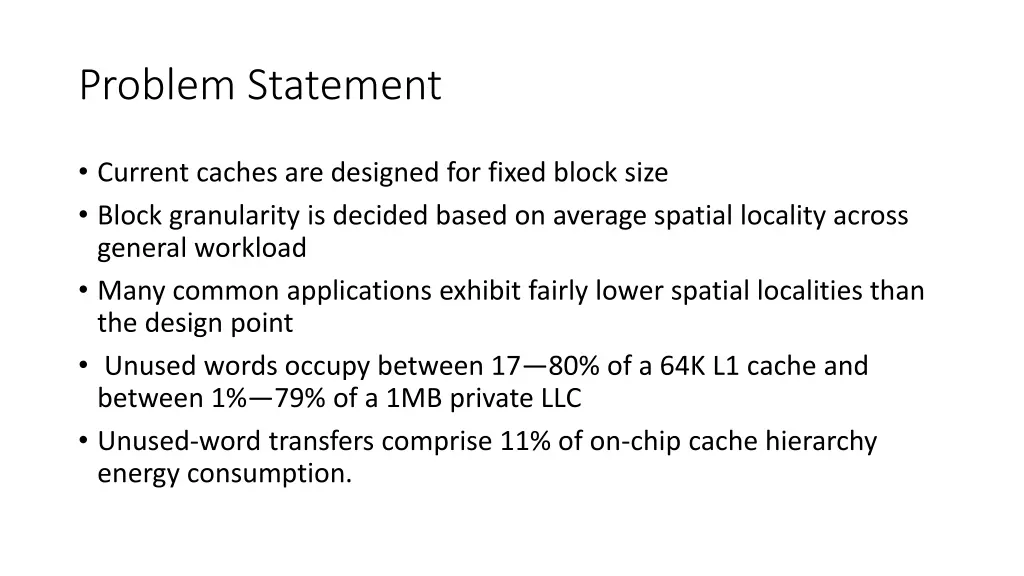 problem statement