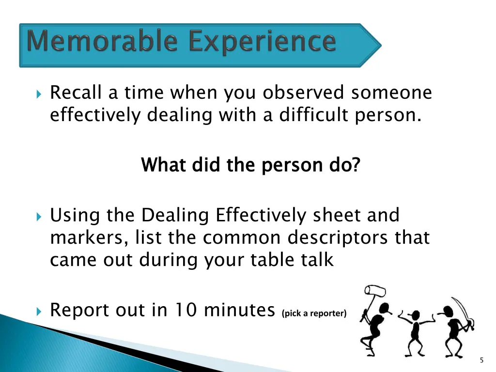 recall a time when you observed someone