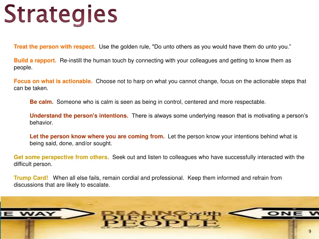 strategies