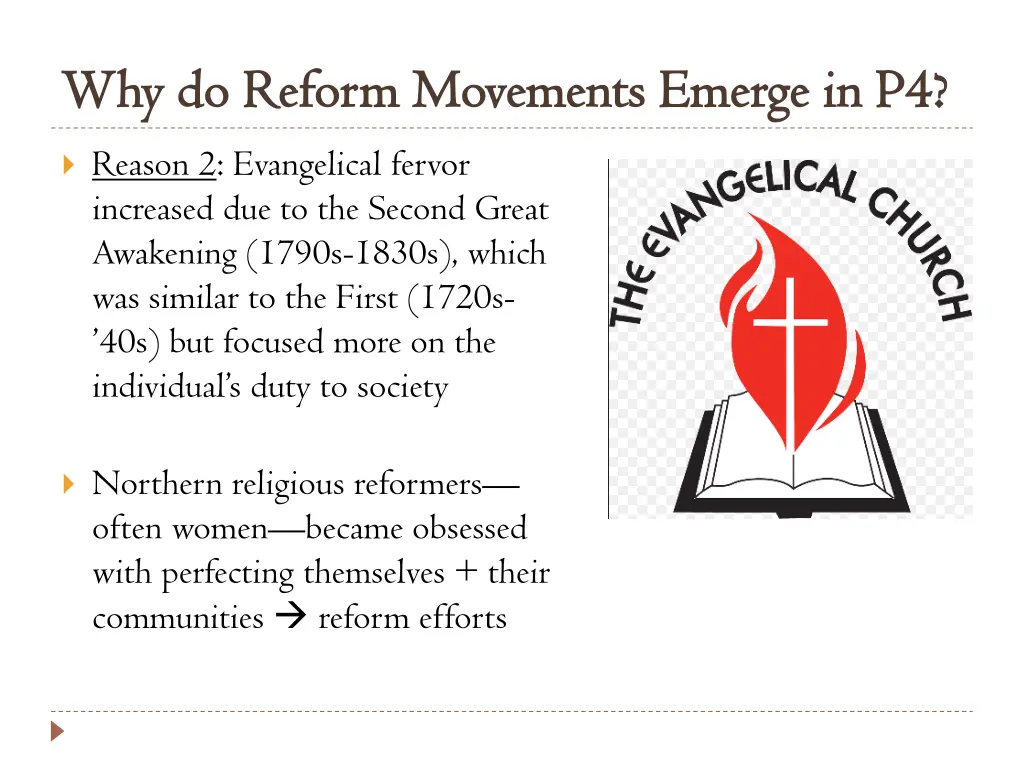 why do reform movements emerge 1