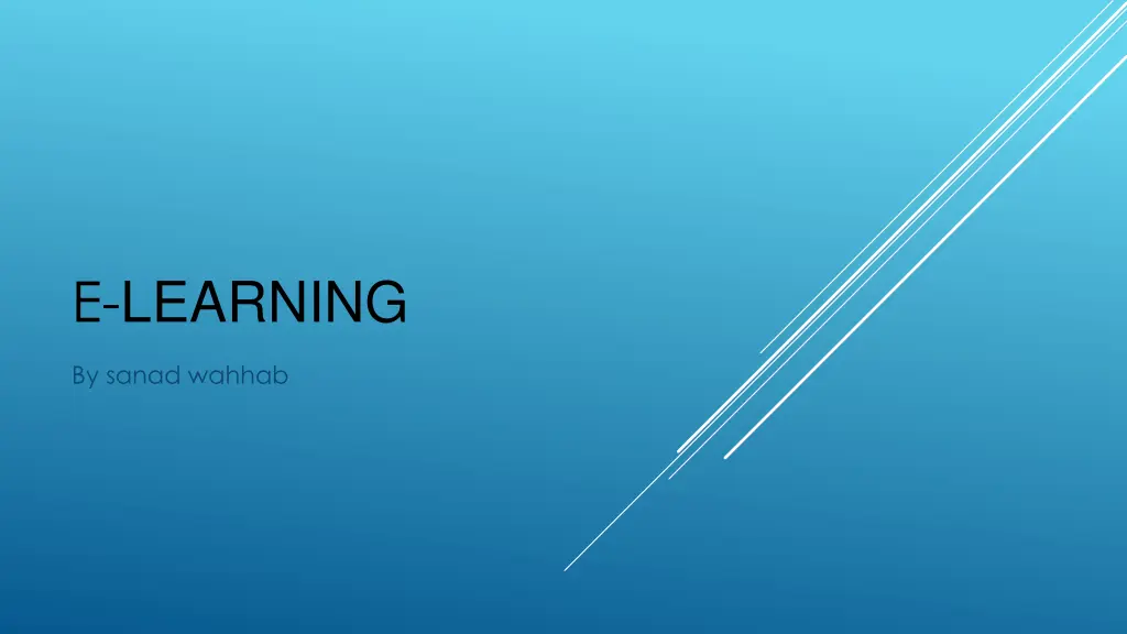 e learning